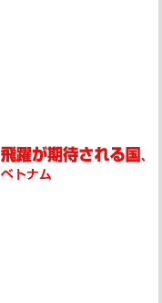 飛躍が期待される国、ベトナム